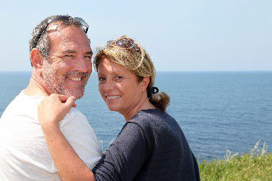 Couple by the sea